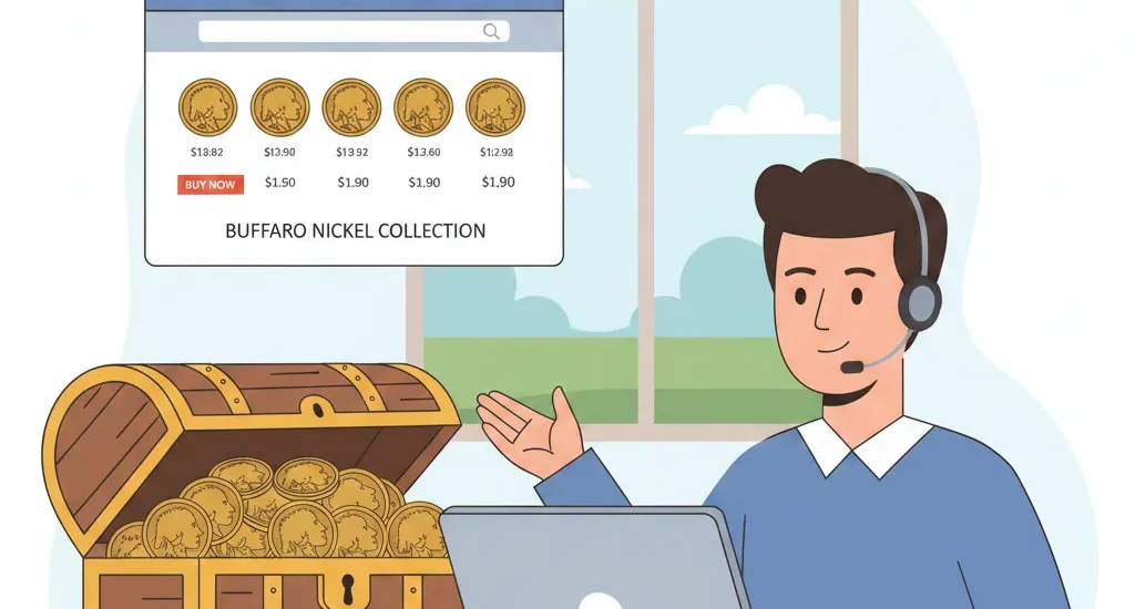 man wants to buy 2005 Buffalo Nickel Coin online