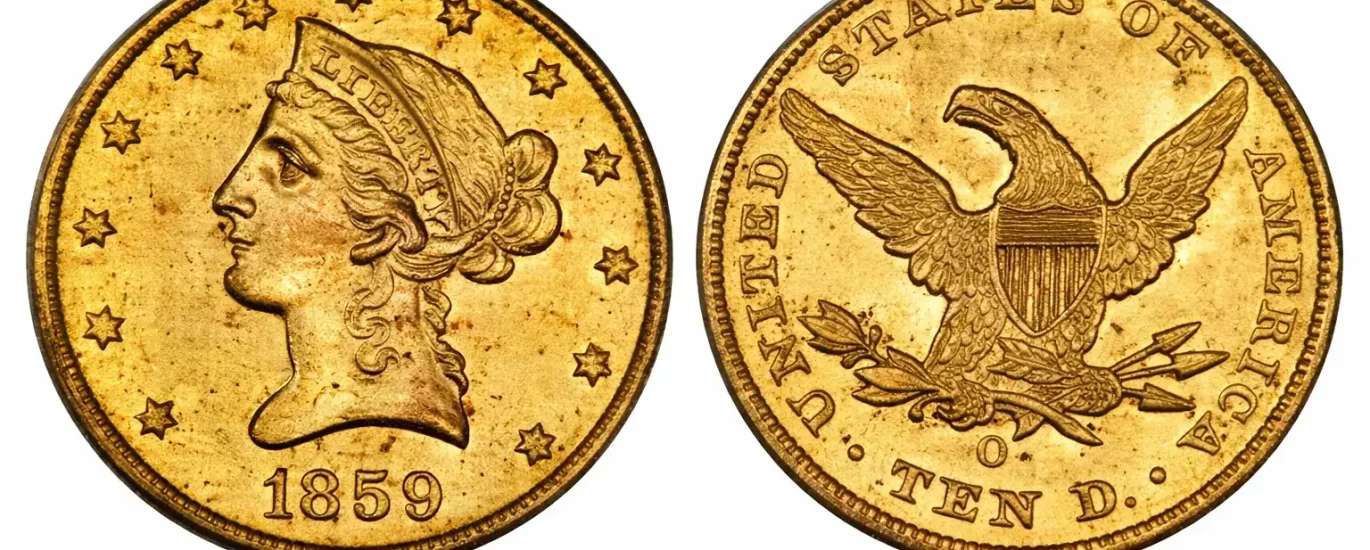 Liberty Head $10 Eagle design.